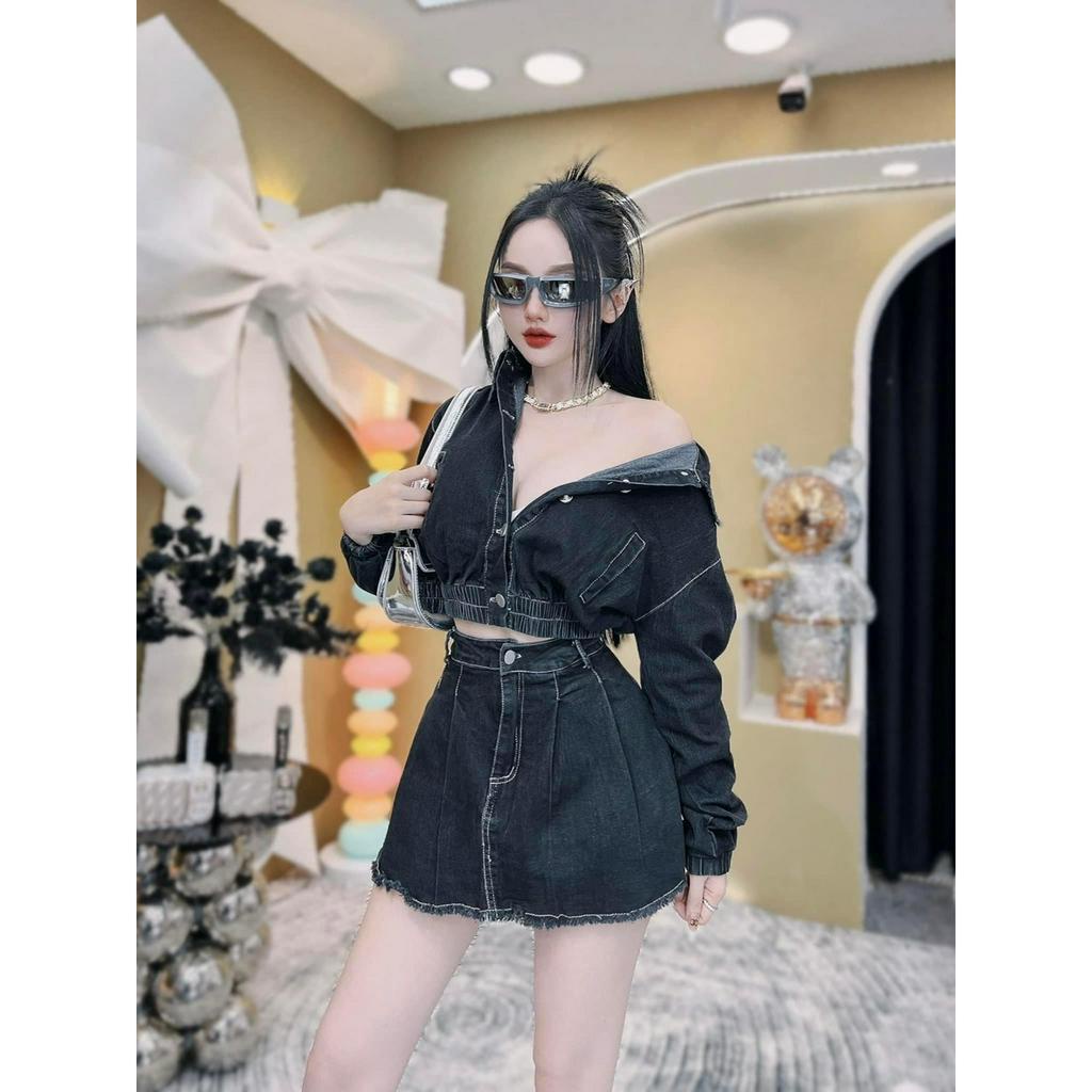 Bigsize Set jeans áo tay dài 55-95kg