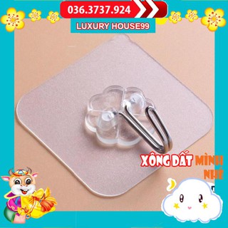 [COMBO SỐC] Móc dính tường trong suốt siêu chắc, siêu dính l Móc dán tường trên mọi bề mặt chịu lực tới 10kg