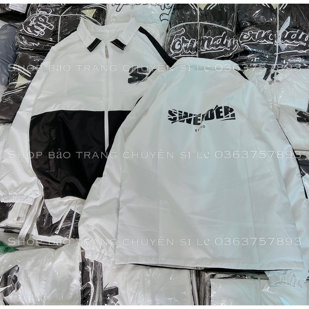 ÁO KHOÁC GIÓ DÙ BOMBER SWEEDER 2 LỚP FORM RỘNG UNISEX NAM NỮ KIỂU DÁNG HOTTREND