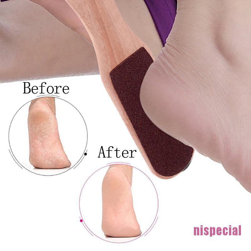 (Hàng Mới Về) Gót Chân Tẩy Tế Bào Chết Bằng Gỗ Thuận Tiện