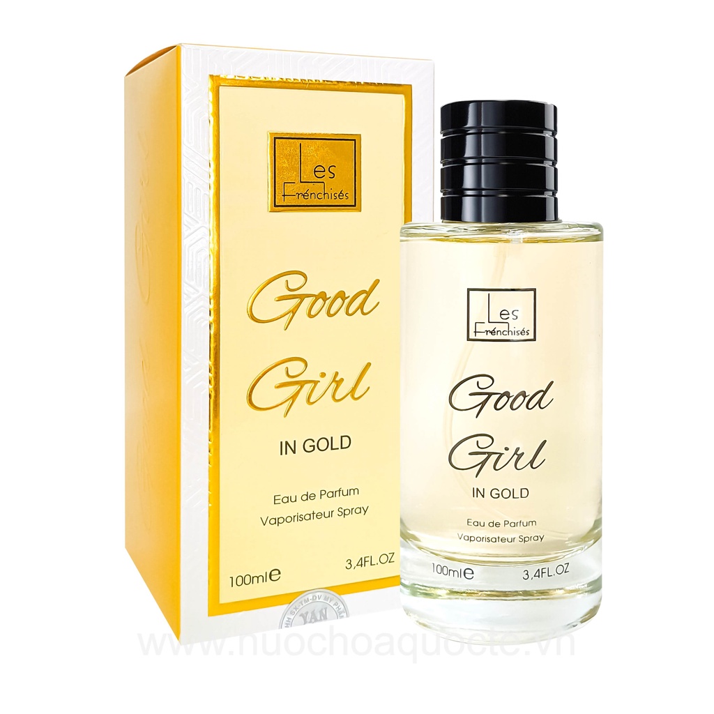 Nước hoa nữ chính hãng thơm lâu, Dầu Thơm mùi ngọt ngào nữ - Nồng độ EDP dung tích 100ml - GOOD GIRL Nuochoaquocte