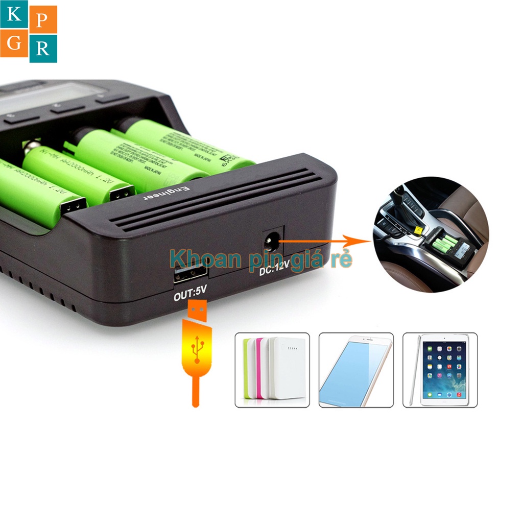 Sạc và test dung lượng pin đa năng Liitokala Lii-500