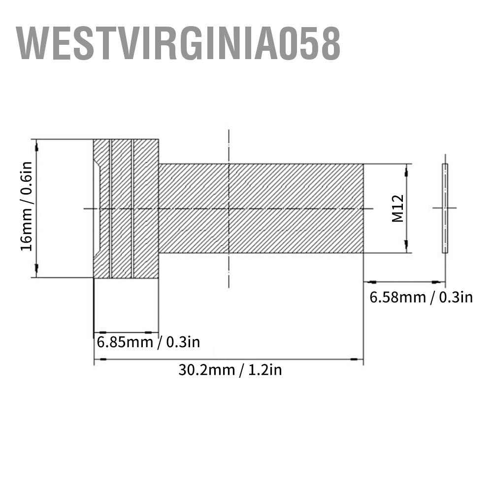 Hàng Hot Ống kính camera hồng ngoại 3MP Đủ màu 8mm Tiêu cự cố định Định dạng hình ảnh 1 / 2.5 inch Giám sát độ nét cao Hàng giao ngayWestvirginia058