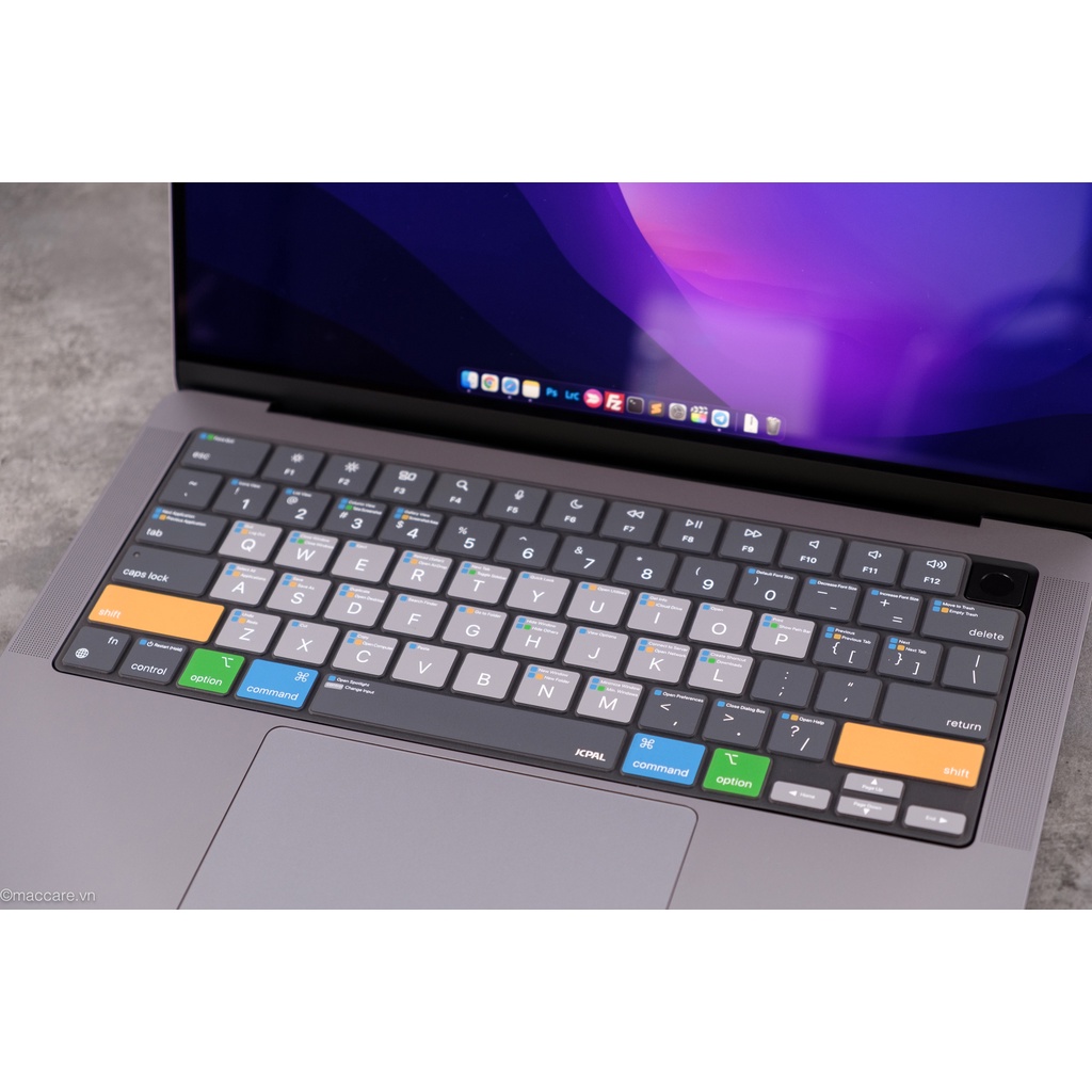 Miếng phủ phím macbook pro 14inch, 16inch M1 2021 chính hãng JCPAL