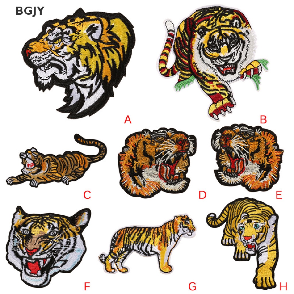 Sticker Ủi Thêu Hình Hổ Cá Tính Mới