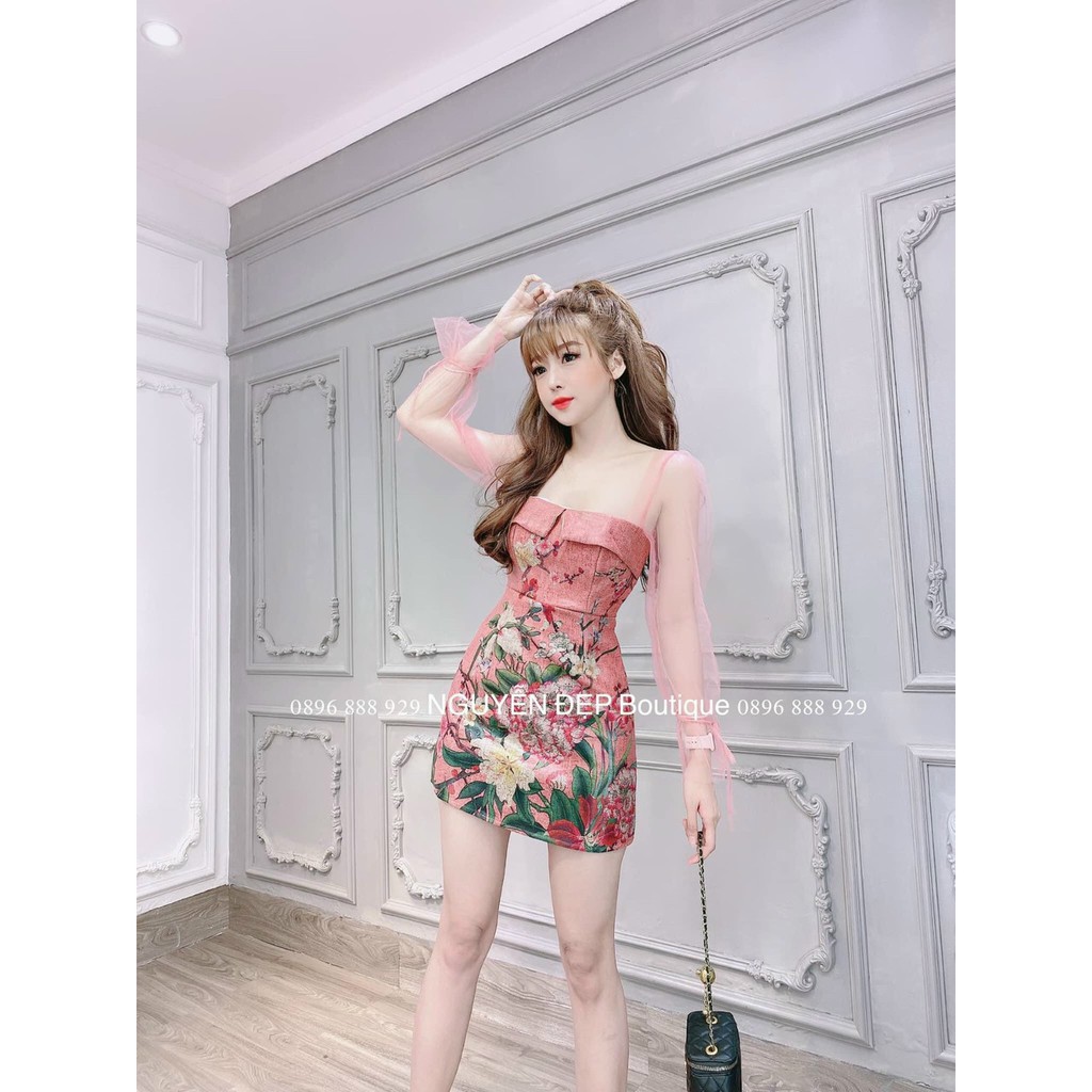 Đầm Body Voan Kiếng Tay Loe thời trang SUSU_FASHION193 | BigBuy360 - bigbuy360.vn