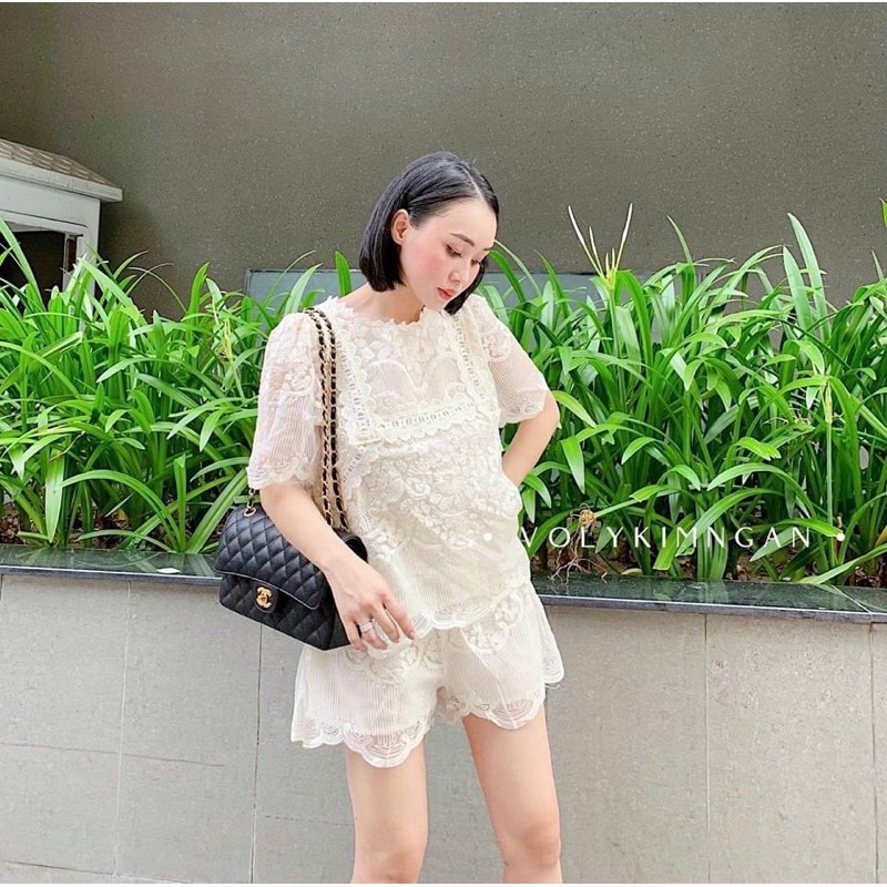 SALE Set áo + quần ren cao cấp sz sm loại 1 qccc (fom rộng) | BigBuy360 - bigbuy360.vn