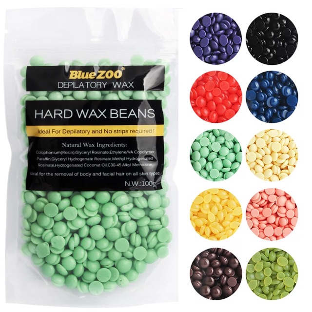 Bộ Nồi nấu Sáp wax Lông và 4 Gói Sáp blue zoo 100g
