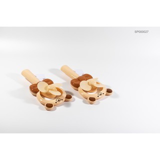 Quạt cầm tay gấu không dùng pin 20cm