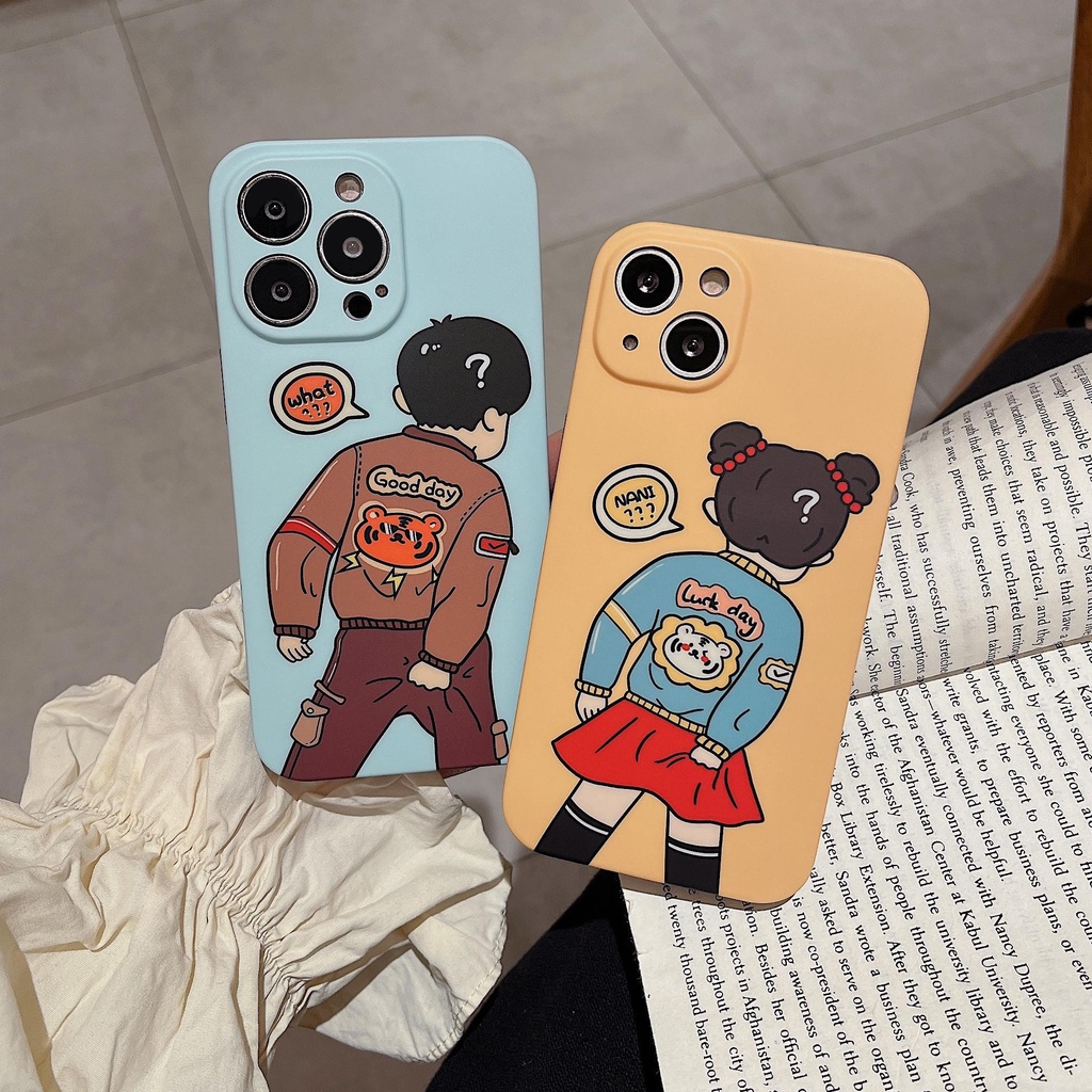 Ốp Điện Thoại Họa Tiết Ngộ Nghĩnh Cho iphone 13 Pro Max i13 13pro 11ProMax i11 iX Xs XR Xs Max 7plus 8plus 12Pro 12 Pro Max