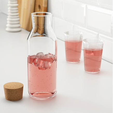 Bình nước thuỷ tinh 1L IKEA 365+ chính hãng