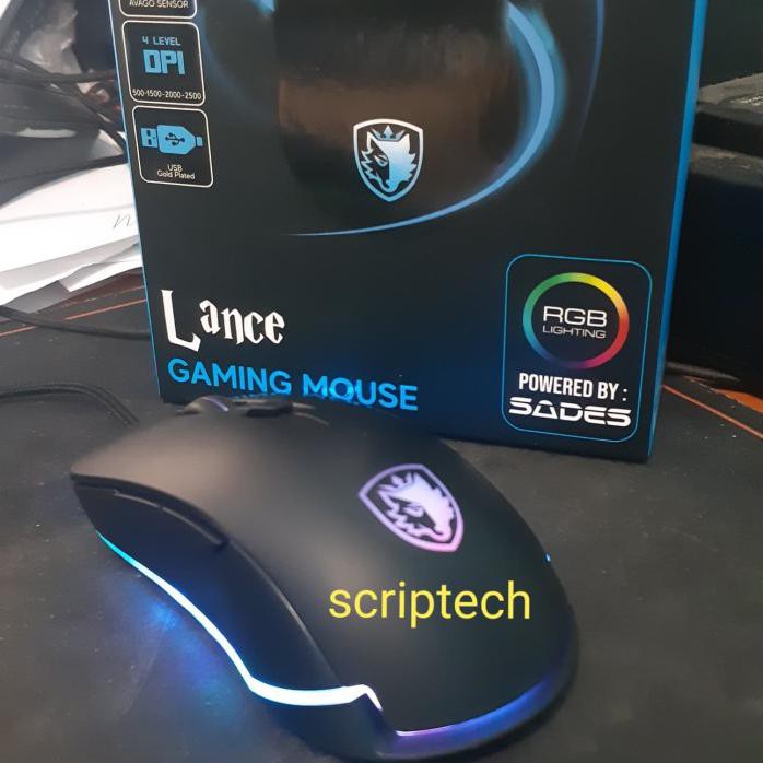 Chuột Gaming Sades Lance Macro Rgb - Với Cảm Biến Avago