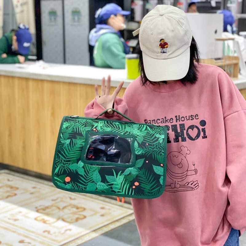 Túi vận chuyển thú cưng họa tiết tươi sáng cao cấp