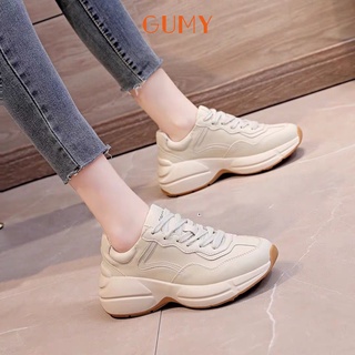 Giày thể thao nữ độn đế trắng A195