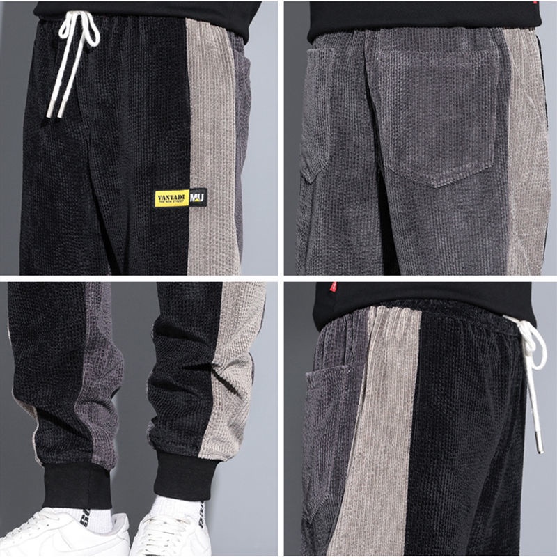 Quần nhung dày ống rộng thời trang dành cho nam