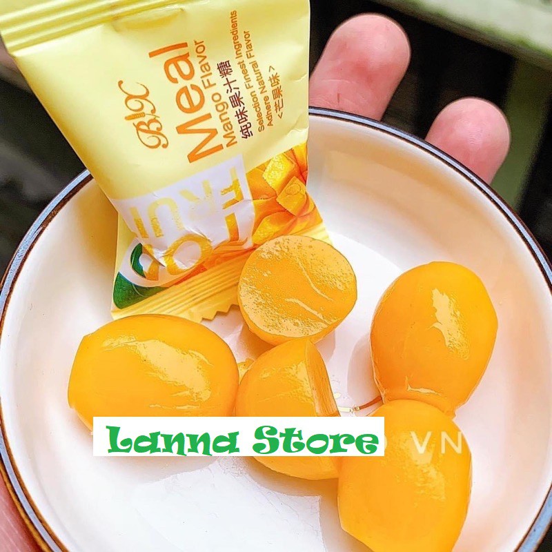 [Đủ 4 Vị] Kẹo dẻo nhân trái cây tươi Top Fruit COWWY BX Meal / Kas Diary Bịch 320g - Hồng Kông