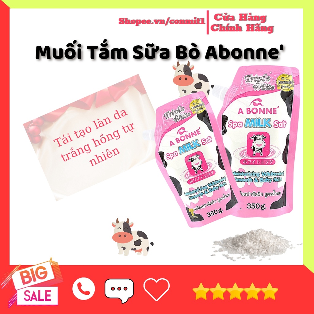 Muối Tắm Sữa Bò❤️ Hàng Xịn ❤️ Tẩy Tế Bào Chết A Bonne Spa Milk Salt Chính Hãng