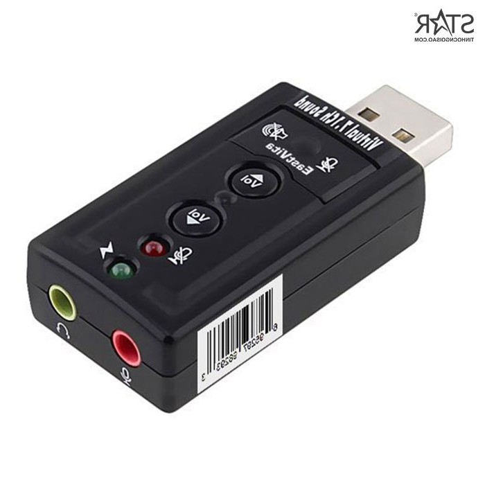 Usb ra sound 3D 7.1 | usb ra cổng âm thanh 3.5