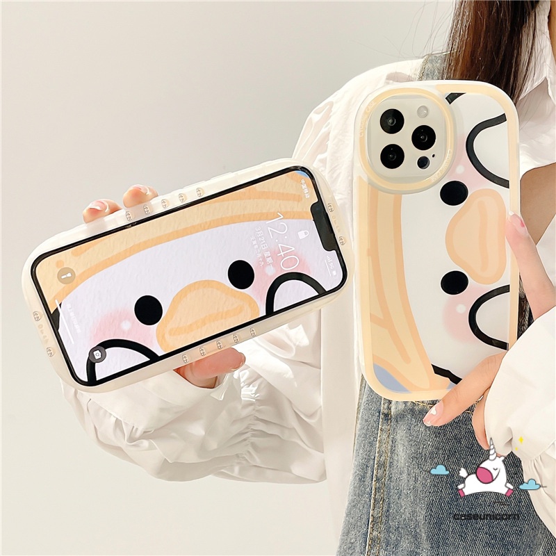 Ốp Điện Thoại TPU Mềm Chống Rơi Hình Vịt Dễ Thương Cho iPhone 11 7plus 8plus 7 8 6 6s Plus 13 12 14 Pro MAX XR X XS MAX SE 2020
