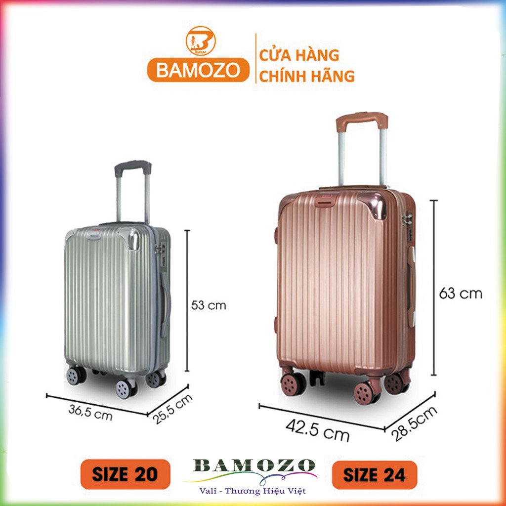 [GIÁ HỦY DIỆT] Vali Du Lịch Bamozo 8809 - Vali Size 20" - Size Xách Tay - Chống Va Đập - Trầy Xước - Bảo Hành 5 Năm