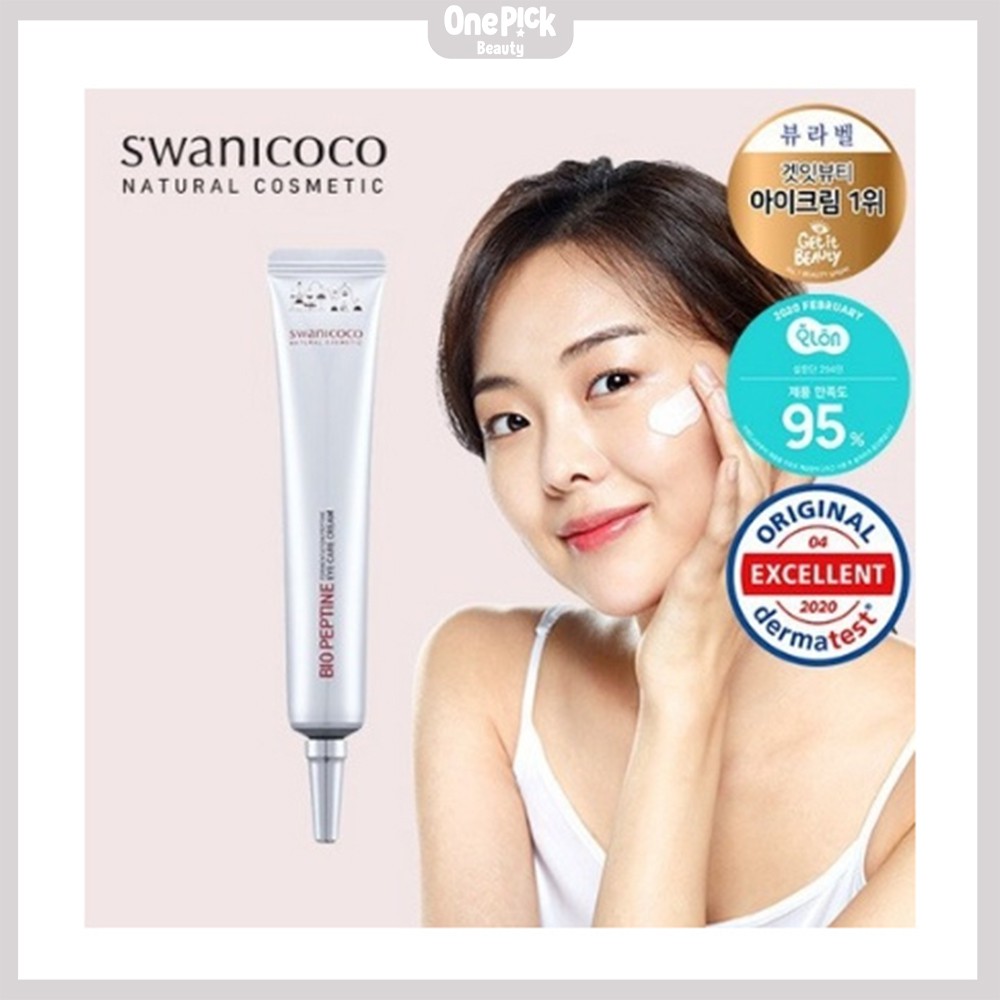OnePick) Kem mắt giảm quầng thâm,  tan bọng mắt, mờ nếp nhăn,  chăm sóc da đàn hồi đặc biệt Kem mắt [SWANICOCO Peptine Eye Cream 20ml] | BigBuy360 - bigbuy360.vn