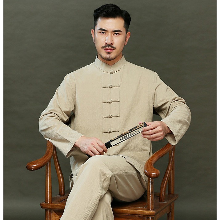 Bộ đũi trung niên nam đẹp , Chất dầy dặn, Thoáng nhẹ, Mềm mát, Quà tặng cha yêu...