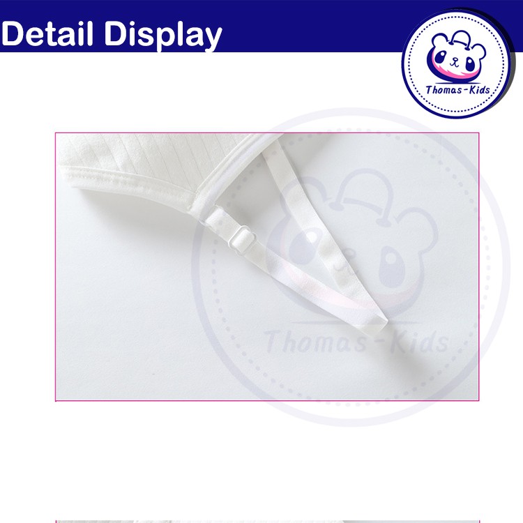 Áo Ngực Cotton Thoáng Khí Dễ Thương Cho Bé Gái 12-16 Tuổi