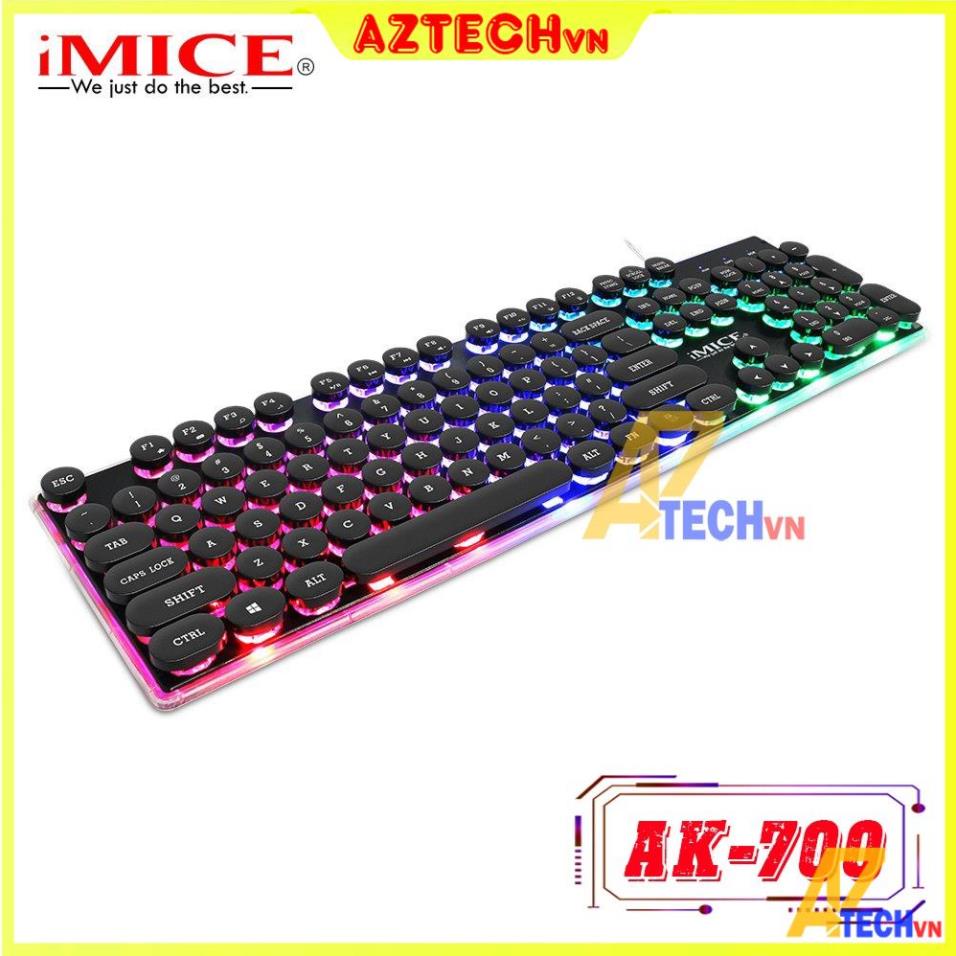 BỘ BÀN PHÍM GAMING, KEYBOARD MICE GIẢ CƠ AK700 ĐÈN BÁO LED RGB - BẢO HÀNH 12 THÁNG