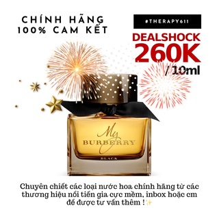 Nước hoa tester nữ 𝙼𝚢 𝙱𝚞𝚛𝚋𝚎𝚛𝚛𝚢 𝐁𝐥𝐚𝐜𝐤 𝐄𝐚𝐮 𝐝𝐞 𝐏𝐚𝐫𝐟𝐮𝐦 5ml/10ml/20ml