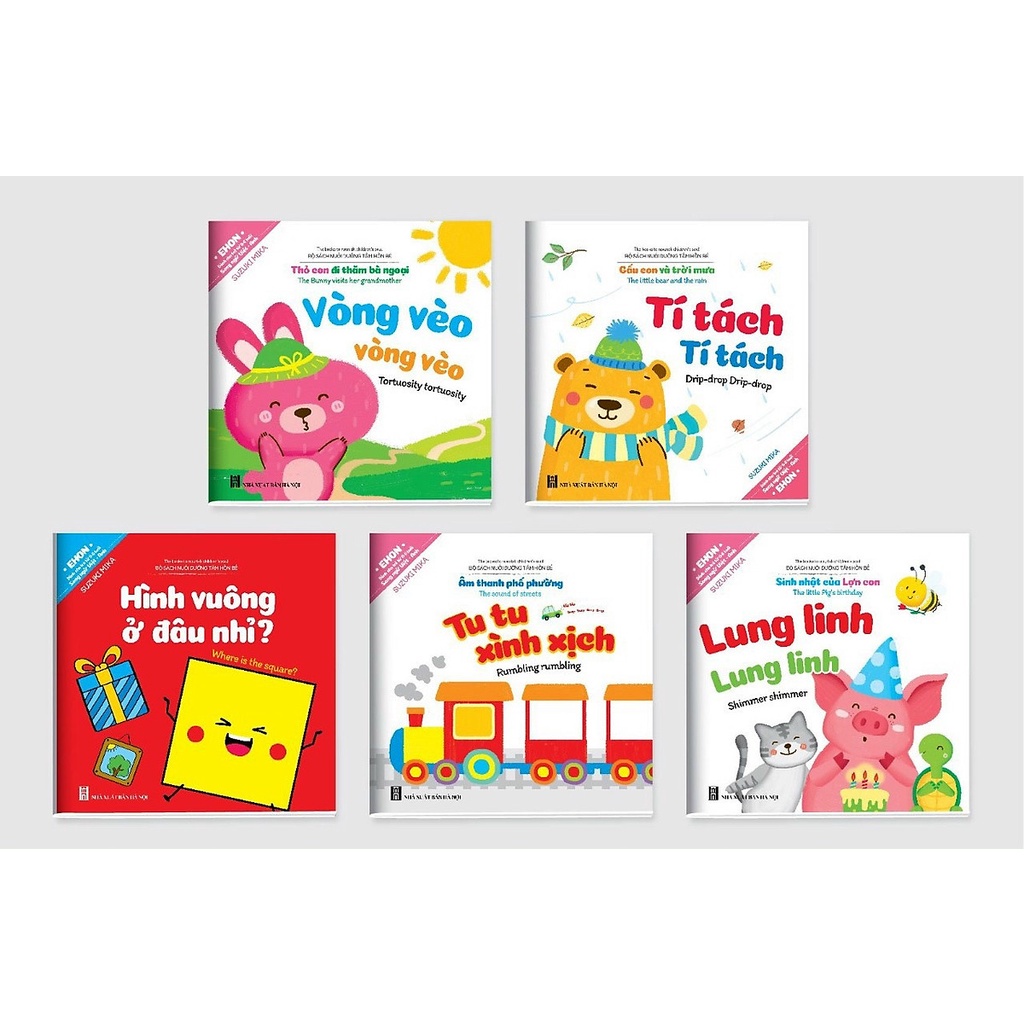 Sách Ehon Bộ sách nuôi dưỡng tâm hồn bé dành cho trẻ từ 0-6 ( bộ 8 cuốn)