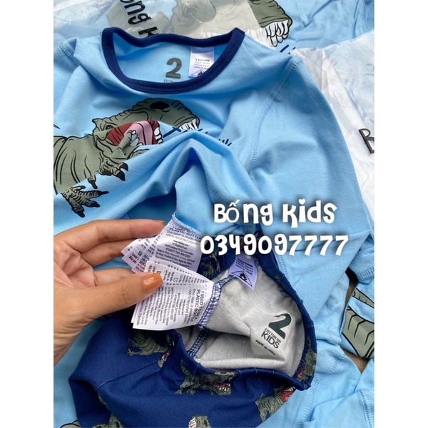 Bộ Thu Bé Trai Khủng Long Xanh Trời CottonOn