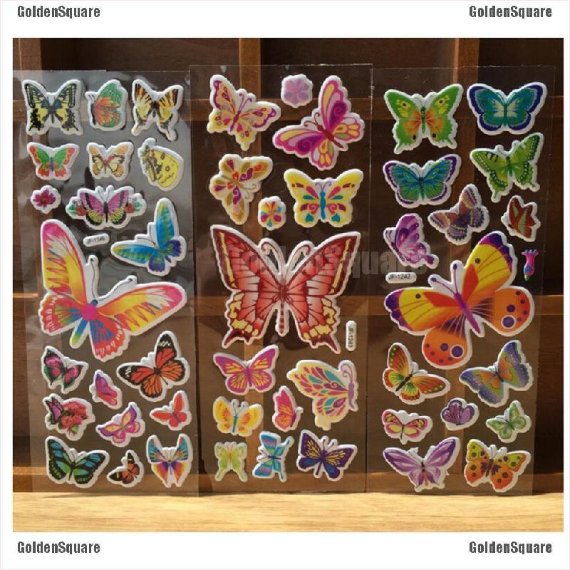 Set 10 Sticker Hoạt Hình 3D Cổ Điển