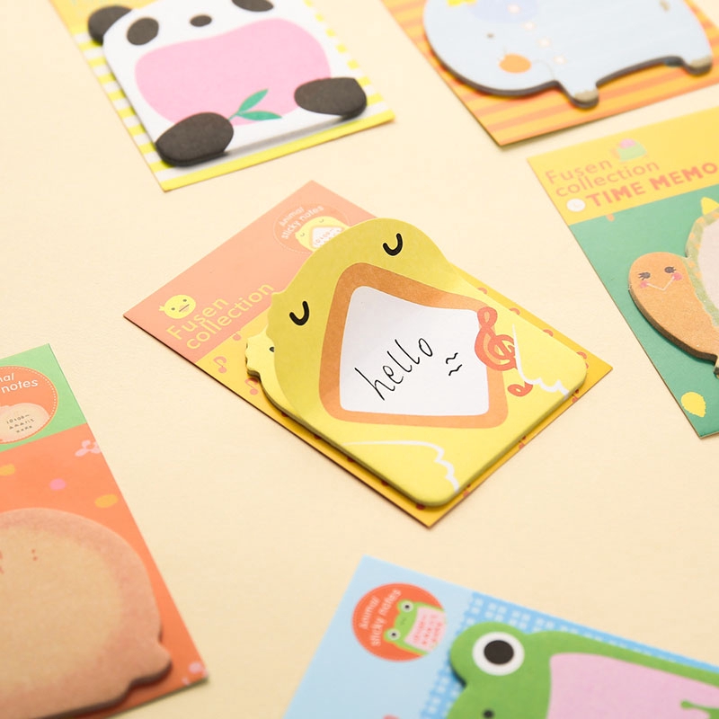 Giấy dán ghi chú thiết kế động vật hoạt hình