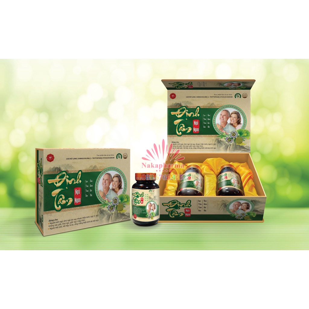 Định Tâm Ngủ Ngon – Hỗ trợ giảm căng thẳng lo âu, suy nhược thần kinh, khó ngủ mất ngủ
