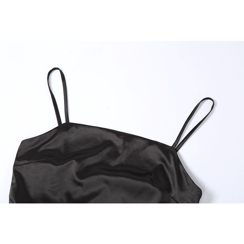 DUNEA Đầm Hai Dây Thiết Kế Xẻ Tà Phong Cách Quyến Rũ