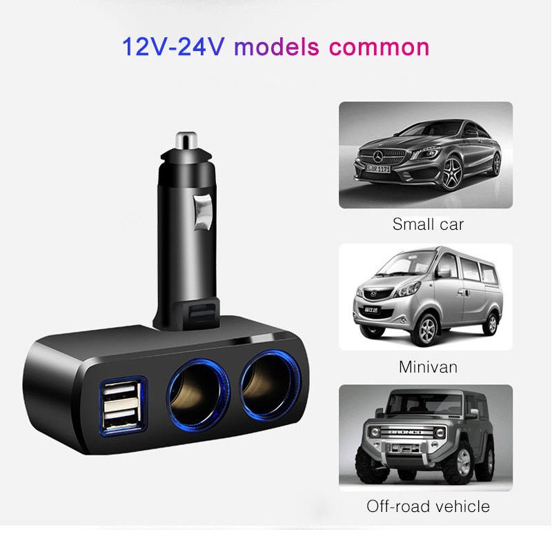 Tẩu Sạc Nhanh 80W 4 Cổng USB Kép Cho Android iPhone