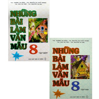 Sách - Combo Những Bài Làm Văn Mẫu 8 - Tập 1 + 2 (Bộ 2 Cuốn) - HA