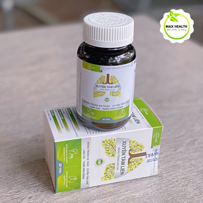 Xuyên Tâm Liên – Đông Trùng Linh Chi, thanh nhiệt, giải độc, bổ phế - MaxHealth