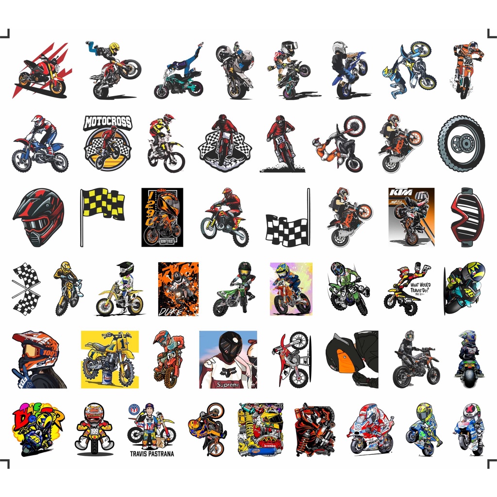 Rinart.vn | Decal ủi tổng hợp chủ đề motobike/ racing boy cá tính | Logo Sticker Patch in áo ủi trực tiếp lên vải