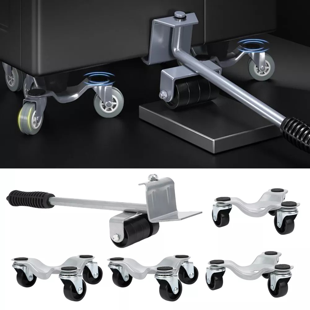 Bộ Vận Chuyển Đồ Nội Thất Tấm Di Chuyển Nâng Bạc Cho Vật Nặng Mang 400KG