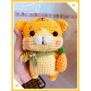 Hổ móc khoá len handmade