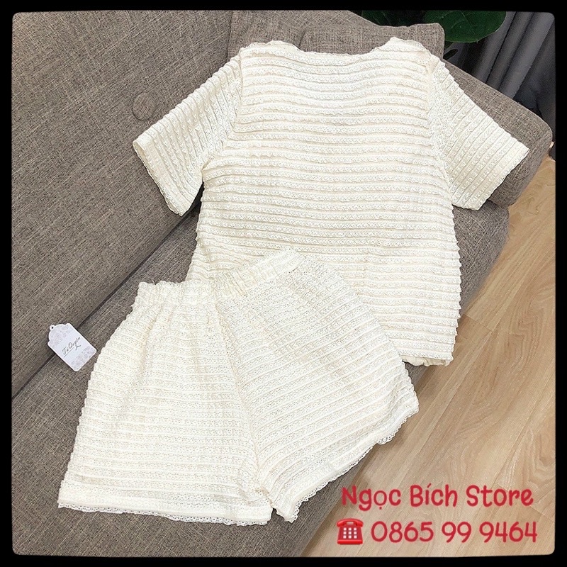 [HÀNG ĐẸP LOẠI 1] Set chân váy trắng cúc ngọc tiểu thư
