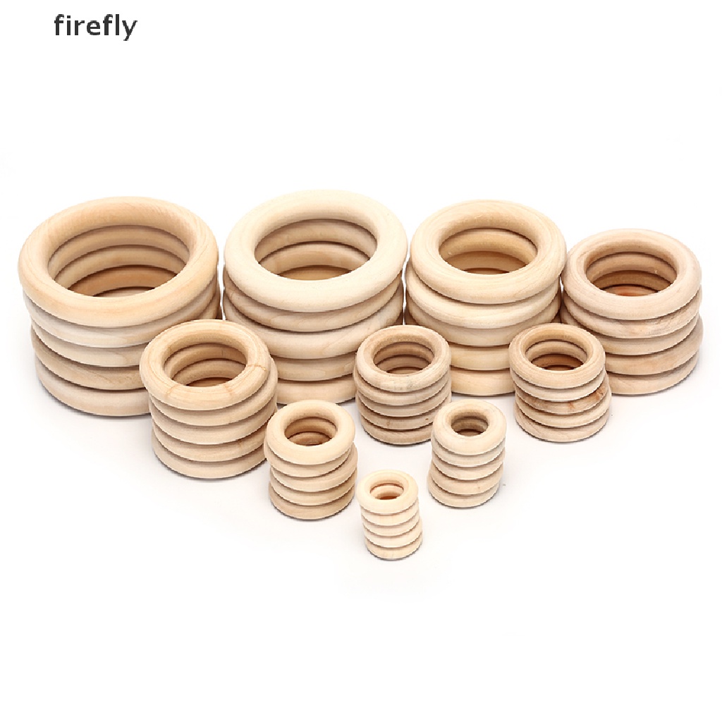 1 Túi Hạt Gỗ Tròn Tự Nhiên Dùng Làm Trang Sức DIY
