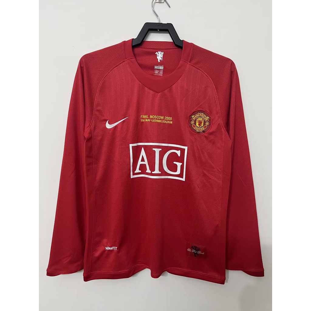 Áo Thun Số 7 Manchester United 2007-2008 Tay Dài Phong Cách Retro