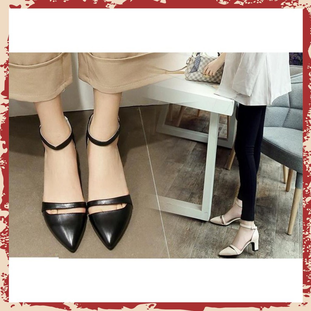 Giày Nữ cao 5CM mũi kiểu Trang Trọng Cá Tính -  MÃ XK_C5