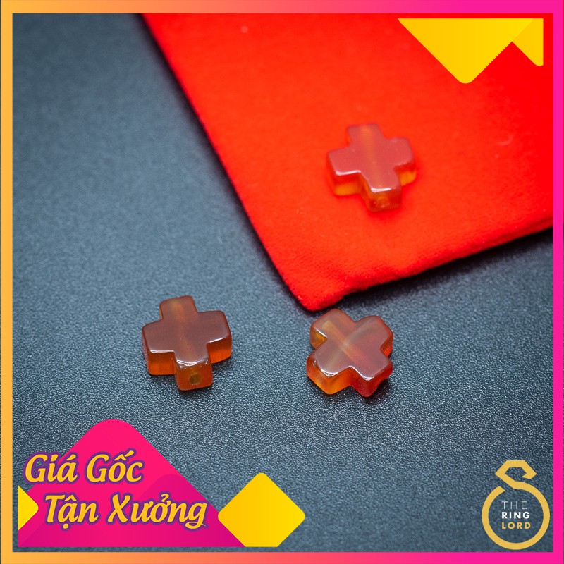 [CAO CẤP -TỰ NHIÊN] Thánh giá AGATE xỏ vòng chuỗi mân côi độ bền vĩnh cửu