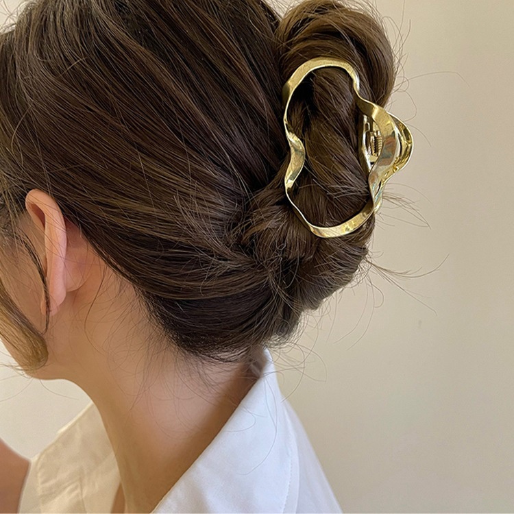 Kẹp Tóc Kim Loại Thiết Kế Hình Học Độc Đáo