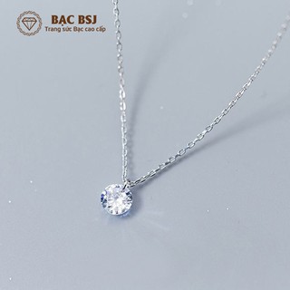 Dây chuyền nữ Bạc BSJ mặt đá DNU09