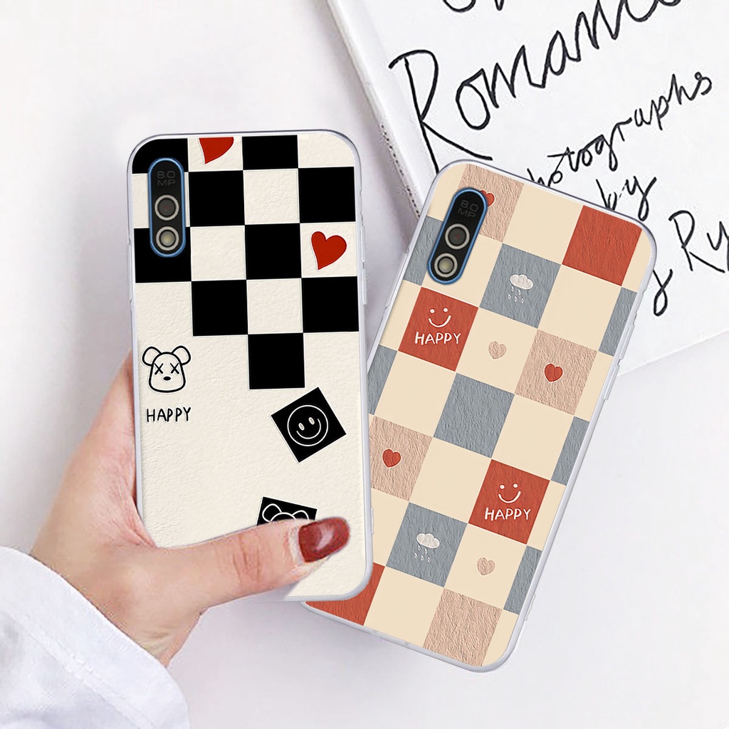 Ốp Vsmart Bee / Bee 3 caro trái tim cá tính, thời trang siêu đẹp, siêu phong cách