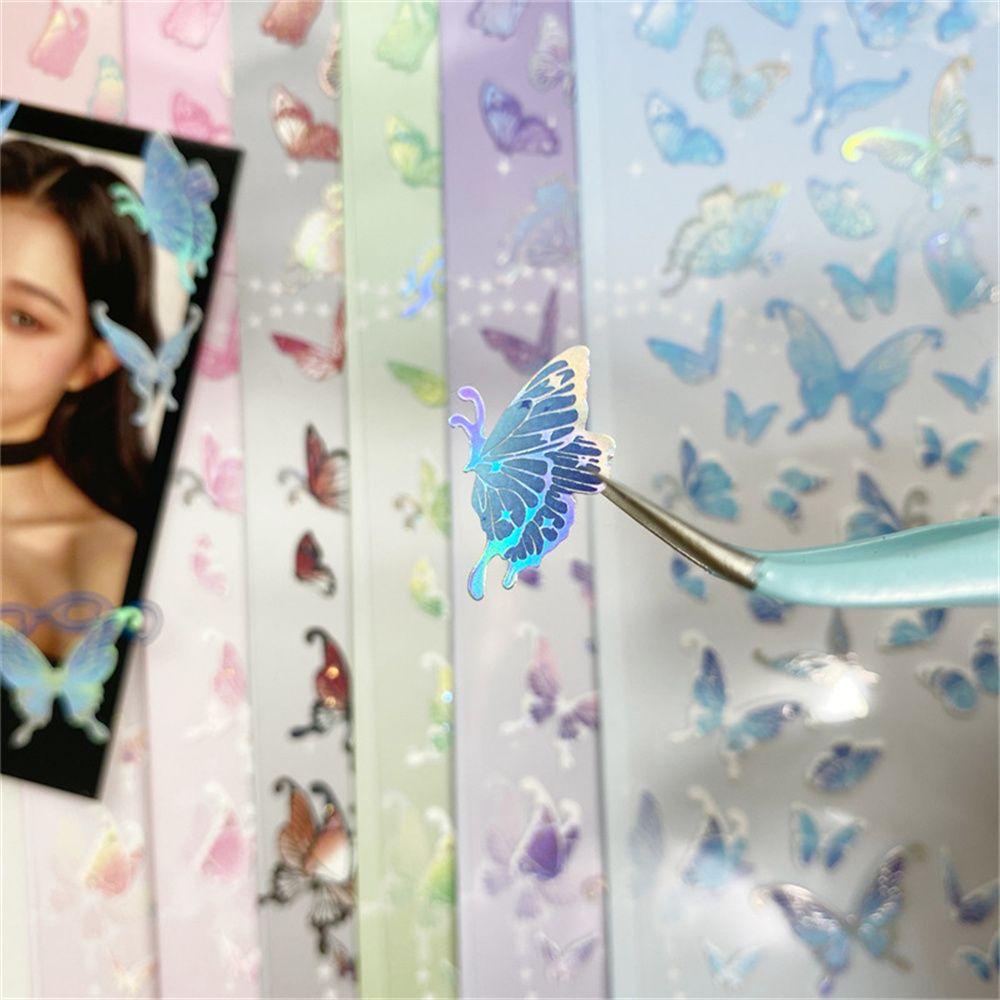 Sticker Laser Chống Thấm Nước Họa Tiết Hoạt Hình Dùng Trang Trí Giáng Sinh DIY
